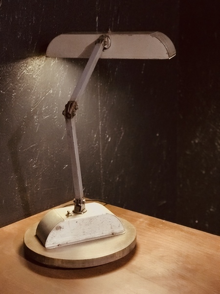 Industrial vintage lamp in iron from the 50s