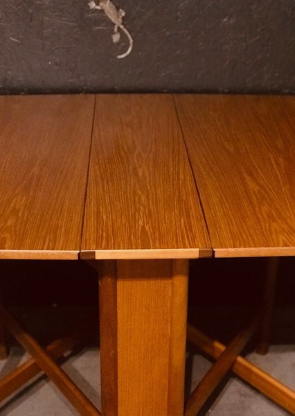 Mid-Century teak folding table by Tom Robertson for McIntosh