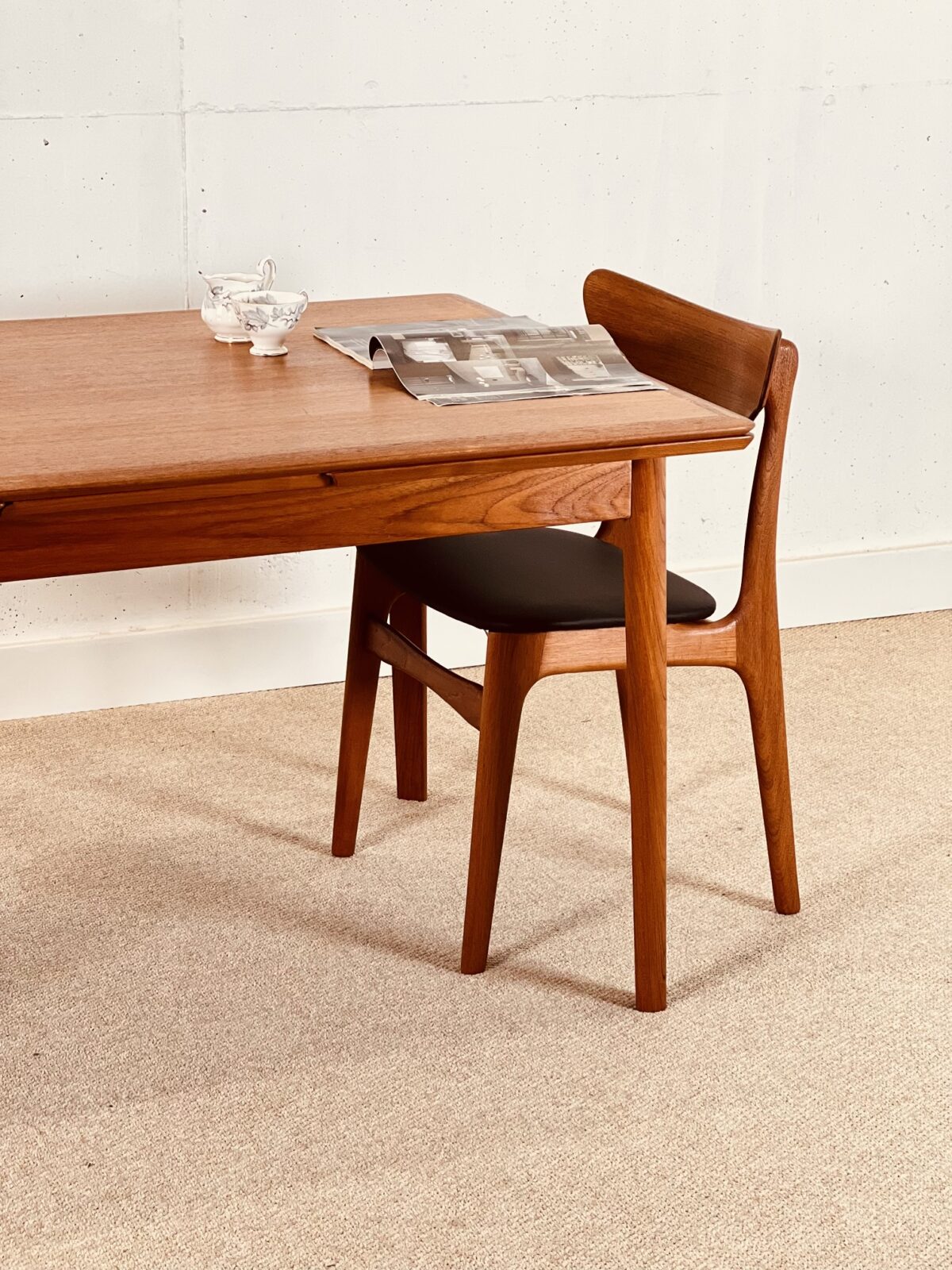 Danish extending dining table by Johannes Andersen