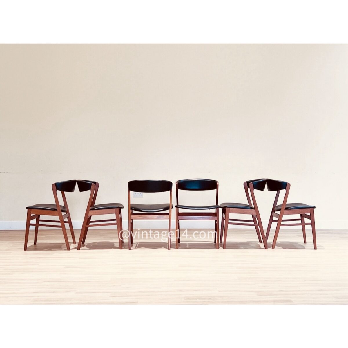Danish Dining Chairs In Teak By Sax
