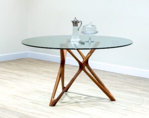 Porada Circe Round Glass Dining Table