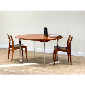 Merrow Associates Dining Table with Lazy Susan (1960)